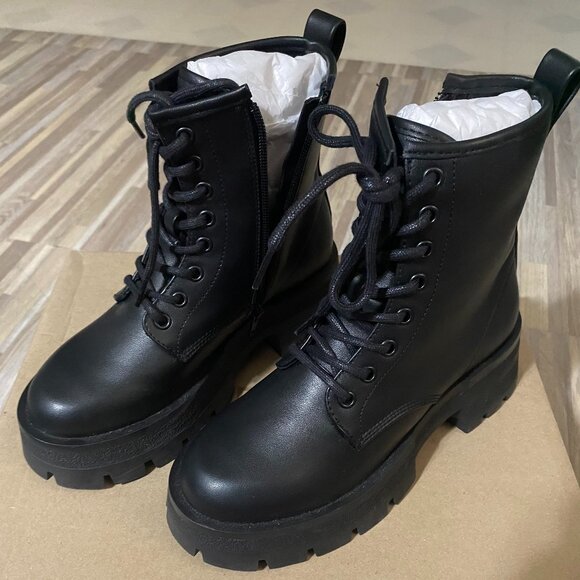 Steve Madden Platform Combat Boots - Picture 1 of 7